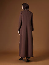 Mocha Elegance Abaya