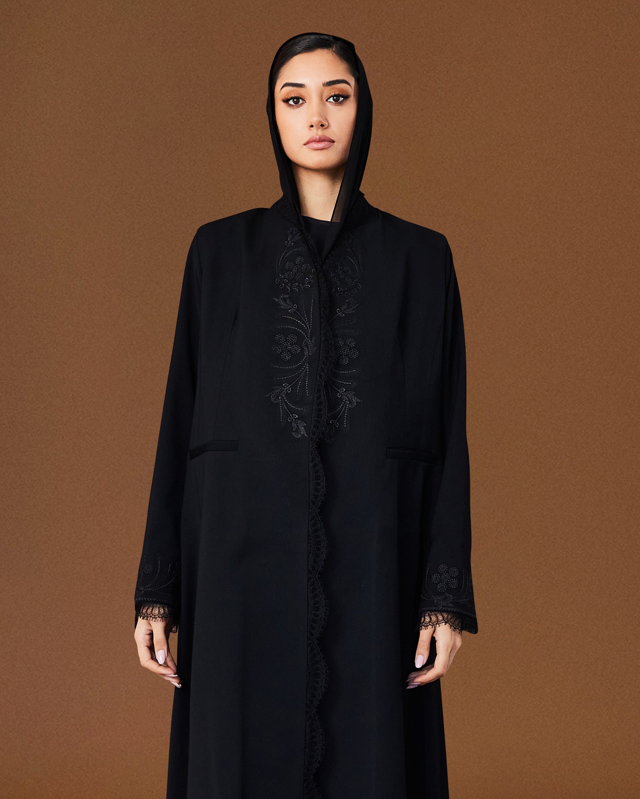 premium abaya
black abaya
open abaya
closed abaya
embroidered abaya
crystal embroidered abaya
luxury handmade abaya
Italian fabric abaya
premium Italian fabric abaya
luxury Italian fabric
fine Italian wool
luxury textile
high quality fabric
crystal embroidery
luxury crystal embellishment
hand applied crystals
premium crystals
fine crystal detailing
artisanal craftsmanship
couture embroidery
luxury embroidery
slow fashion
fine detailing
lace details
lace sleeves 
sheilas abaya matching 
عباية
عبايات
