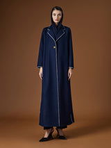 navy abaya, blue abaya, denim abaya, modern denim abaya, luxury navy abaya, 
luxury denim abaya, piping detail abaya, tailored abaya, structured abaya, 
minimalist abaya, modern abaya, elegant abaya, formal abaya, work abaya, 
premium abaya, designer abaya, women abaya, modest fashion abaya,
 luxury modest wear, high end abaya, abaya GCC, luxury abaya GCC, 
abaya Gulf, abaya Middle East, abaya Saudi Arabia, abaya KSA,
 abaya Riyadh, abaya UAE, abaya Dubai, abaya Abu Dhabi, 
abaya Qatar, abaya Doha, abaya Ku