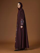 maroon abaya, burgundy abaya, wine color abaya, luxury maroon abaya, embroidered abaya,
 oral embroidered abaya, tweed abaya, luxury embroidered abaya, elegant abaya,
formal abaya, occasion abaya, evening abaya, premium abaya, designer abaya, 
women abaya, modest fashion abaya, luxury modest wear, high end abaya, 
luxury abaya GCC, abaya Gulf, abaya Middle East, abaya Saudi Arabia, abaya KSA